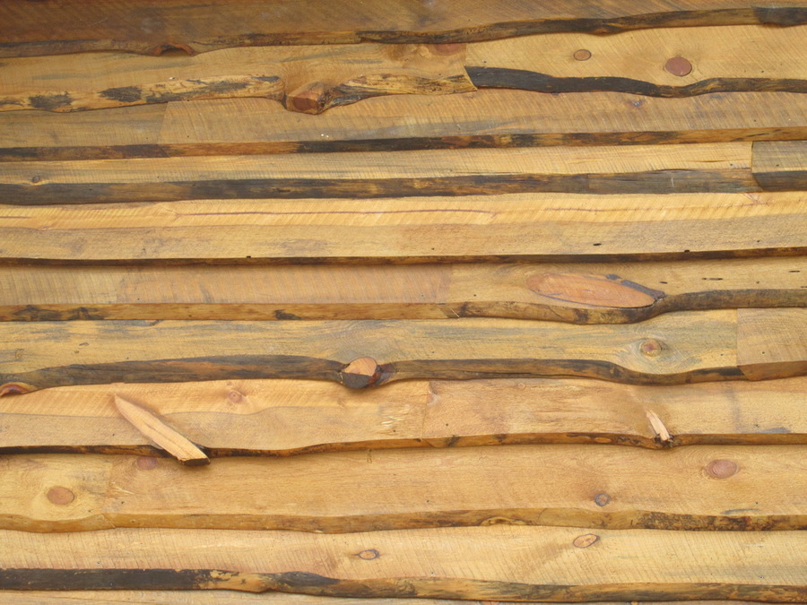 Horizontal
                          rustic board siding